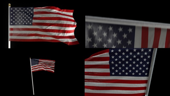 USA American Flag Pack 4K alt
