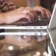 Woman Working with Laptop on Desktop - VideoHive Item for Sale