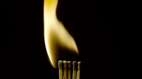 Five burning matches, Ultra Slow Motion