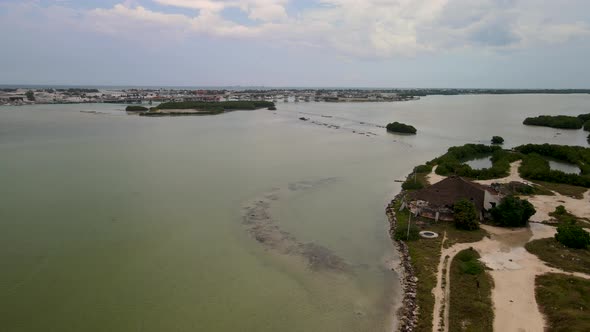 Landing in the mangove view in Yucatan Mexico