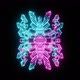 Neon glowing abstract object. Geometry shapes. Looped animation. - VideoHive Item for Sale