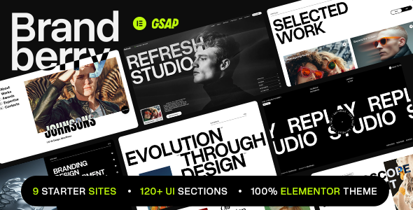 Brandberry – Creative Elementor WordPress Theme