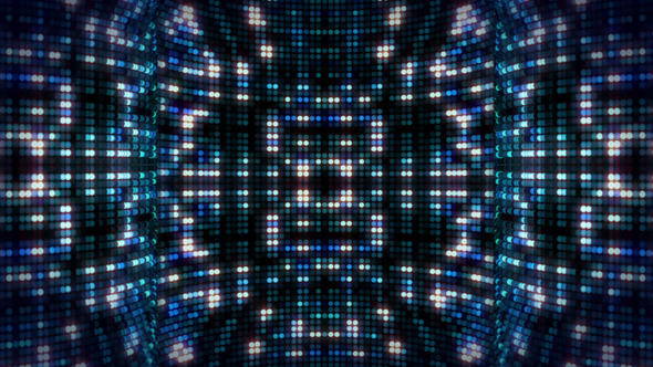 Abstract LED Stage Blue