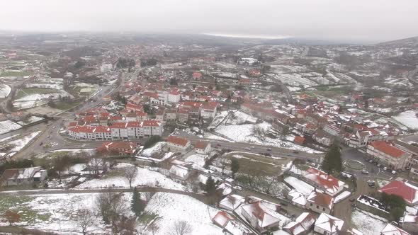 City Snow of Montalegre, Portugal