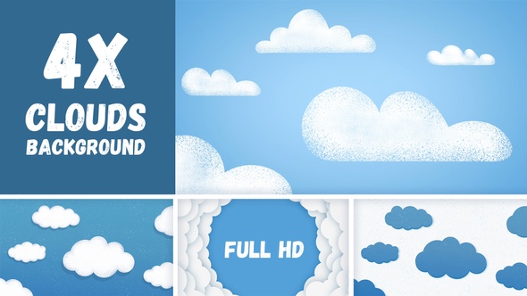 Cartoon Clouds Background