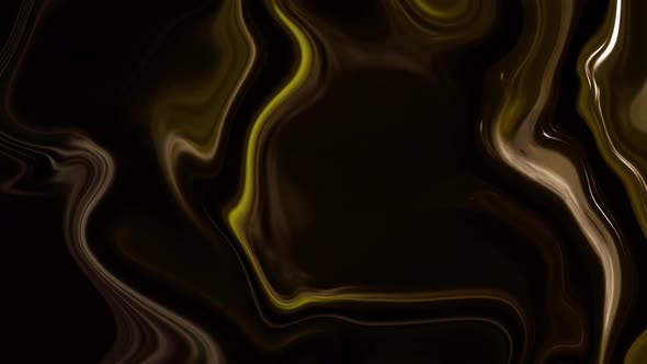 Abstract Yellow Dark Marble Liquid Animated Background