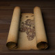Old Scroll / Parchment With World Map - VideoHive Item for Sale