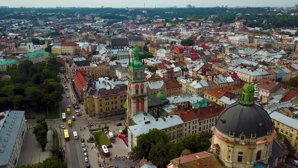 Lviv City Aerial View, Ukraine