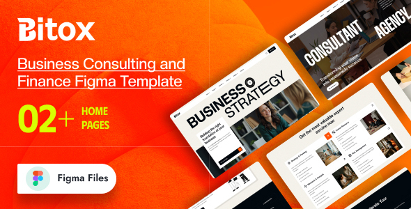 Bitox - Business Consulting & Finance Figma Template