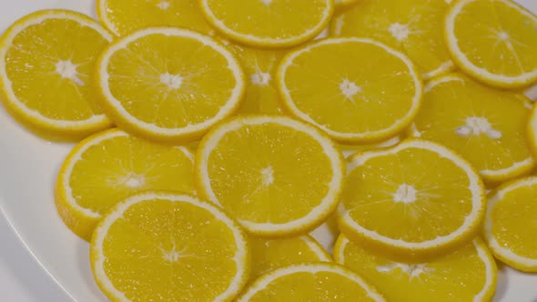 Plate of Orange Slices