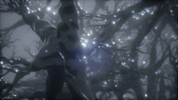 Journey Through a Neuron Cell Network Inside the Brain alt