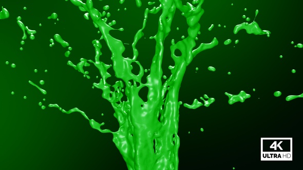 Green Paint Splash