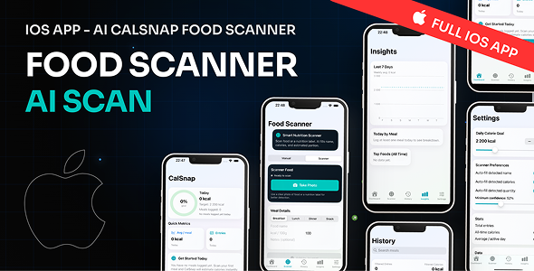 CalSnap - iOS Calorie Tracker & Smart Food Scanner (
