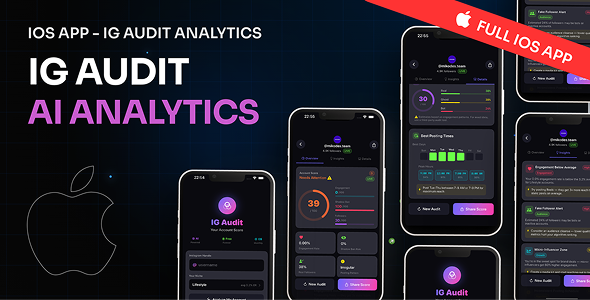 IG Audit - Instagram Account Score App for iOS