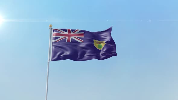 Turks And Caicos Islands Flag
