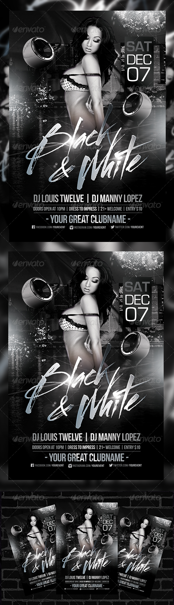 Black and White 3 | Flyer Template