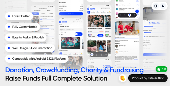 GoFund - Donation, Crowdfunding, Charity & Fundraising App | Raise Funds | Flutter Complete Solution