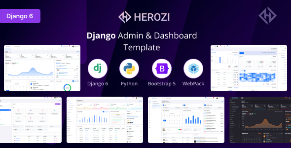Herozi - Django 6 Admin & Dashboard Template