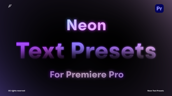 Neon Text Presets - PP