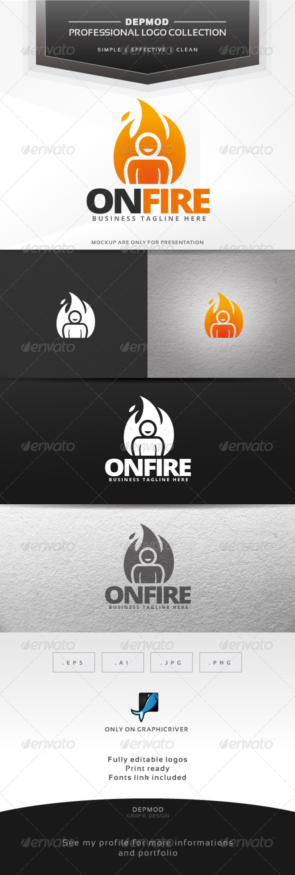 On Fire Logo