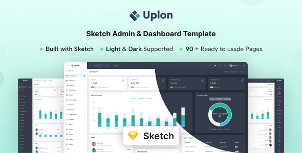 Uplon - Sketch Admin & Dashboard Template