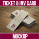 Realistic Ticket & Card Mockup - GraphicRiver Item for Sale