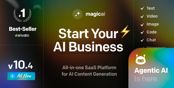 Get MagicAI - OpenAI Content, Text, Image, Video, Chat, Voice, and Code Generator as SaaS (Extended)