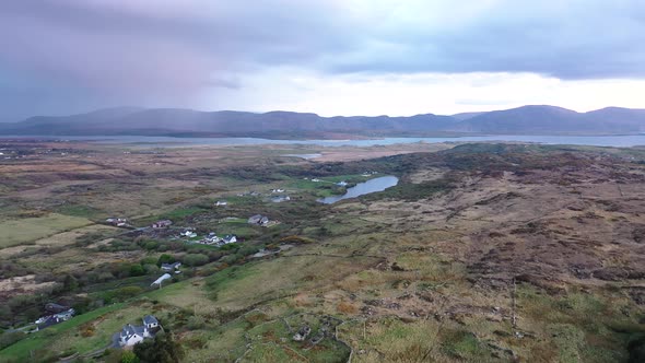 Flying Towards Summy Lake By Portnoo in County Donegal Ireland