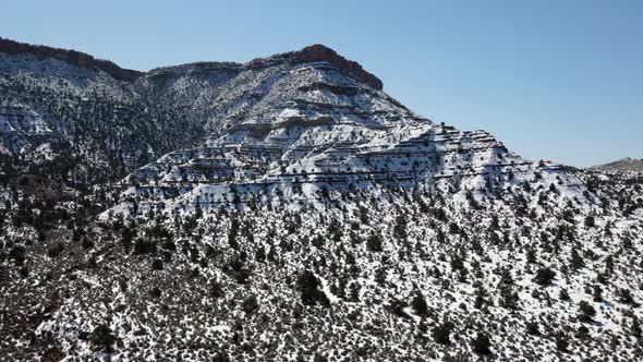 Aerial of the rugged landscape of southern Utah