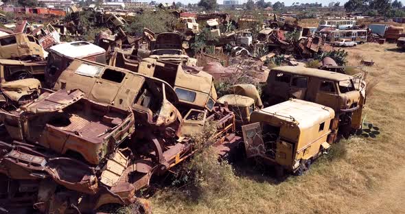 Eritrea Tank Grave Aerial