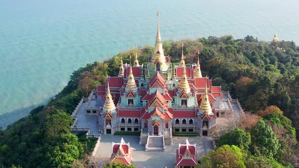 Phra Mahathat Chedi Phakdee Prakat Temple in Prachuap Khiri Khan Thailand