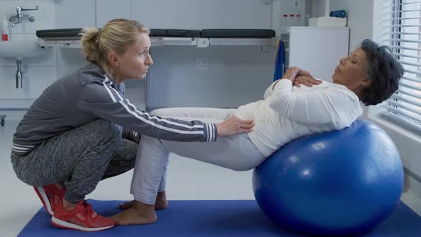 Physiotherapy session at a hospital