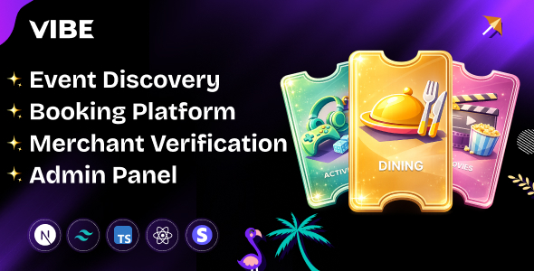 Vibe- Event Discovery & Booking Platform with Admin Panel & Merchant Verification
