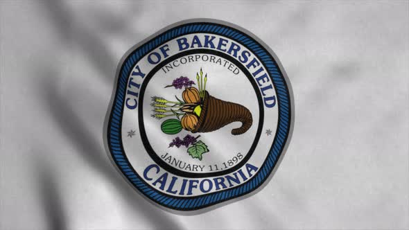 Flag of Bakersfield City California United States of America