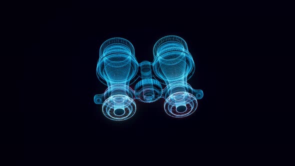 Binoculars Hologram 4k