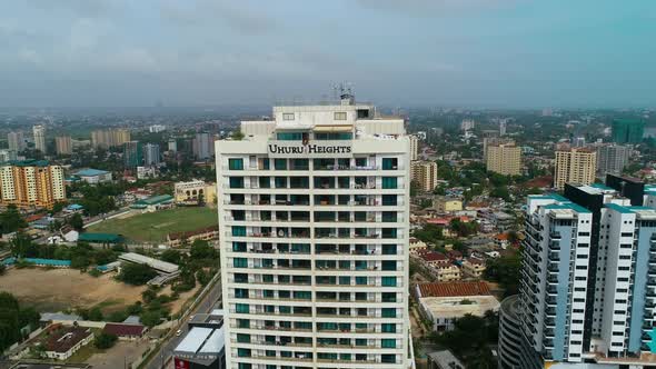 aerial view of the city of dar es salaam