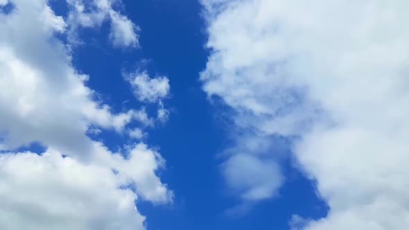 Seamless Loop of Clouds. Storm Clouds And Blue Sky. Sky And Clouds Timelapse