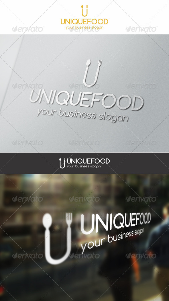 Unique Food Logo