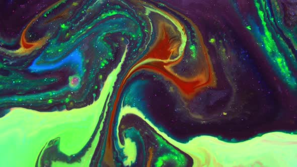 Psychedelic Spreading Paint Flow Explosion alt