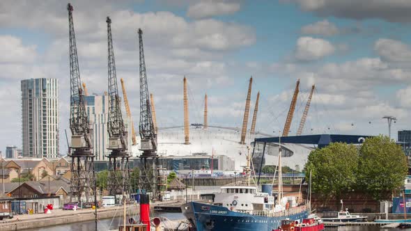 Docklands canary wharf london o2 millenium dome