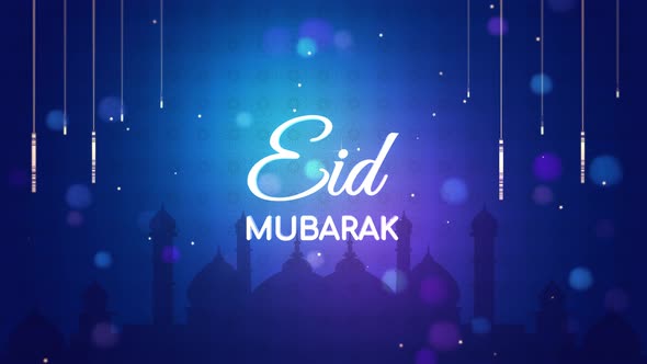 Ramadan Eid Mubarak 2022 Background with 3d Typography