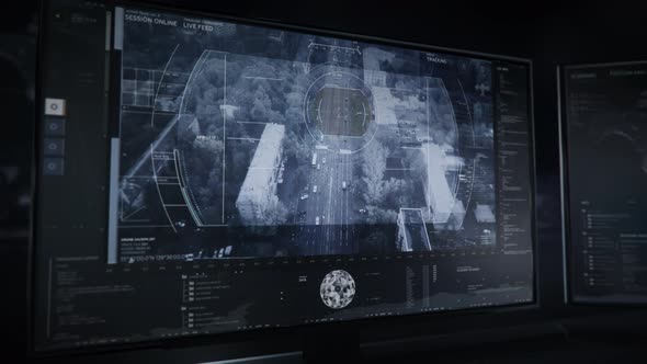 High Tech Drone Tracking Software Scans Highway During Crime Prevention Measures alt