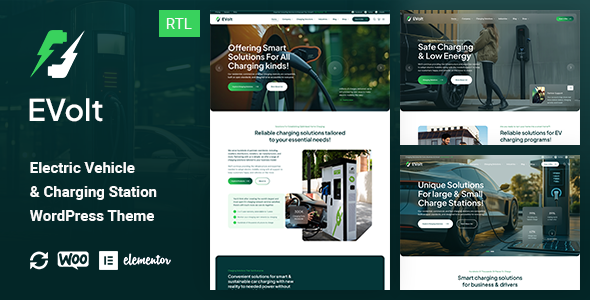 EVolt – Electric Vehicle & Charging Station WordPress Theme