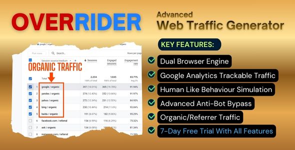 OverRider - Advanced Web Traffic Generator