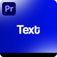 Text Animations for Premiere Pro - VideoHive Item for Sale