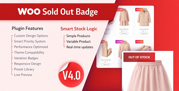 WooCommerce Sold Out Badge
