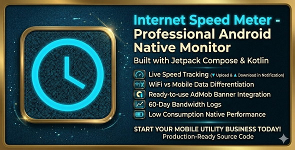 Internet Speed Meter - Android Native Data Monitor with AdMob & Jetpack Compose