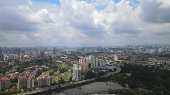 View of Kuala Lumpur City Centre from Bukit Jalil