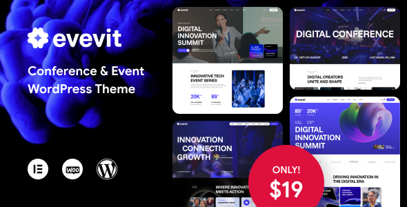 Evevit – Conference & Event WordPress Theme
