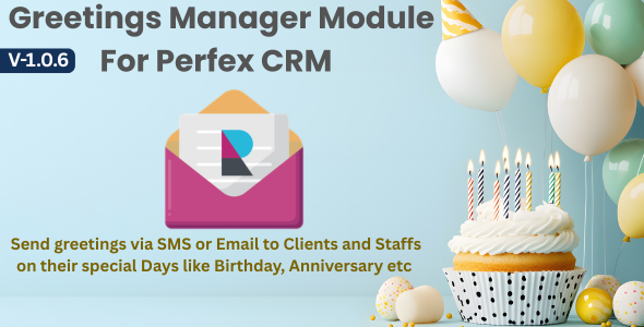 Greetings Manager Module For Perfex CRM